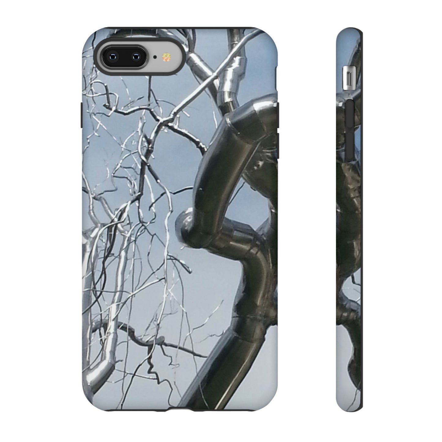 Phone Case - Durable Phone Protector with Bold Metal Nature-inspired Design