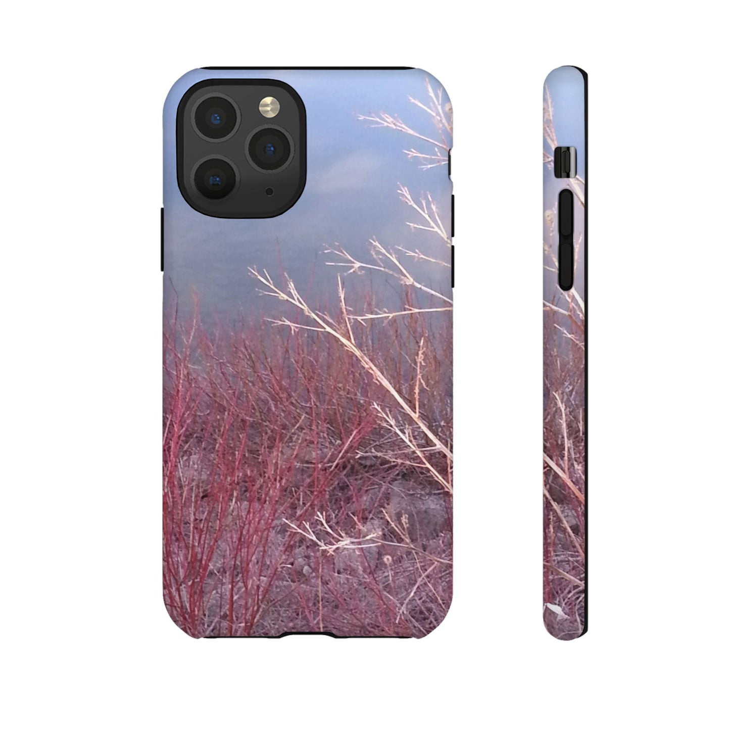 Phone Case - Nature-Inspired Winter Branches Coral Color