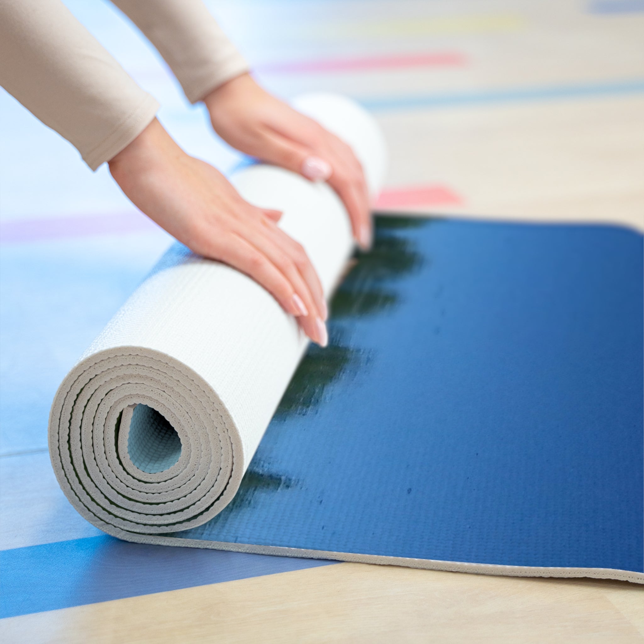 Quiet Anchor | Stillwater Reflection Yoga Mat | The Nurture Collection