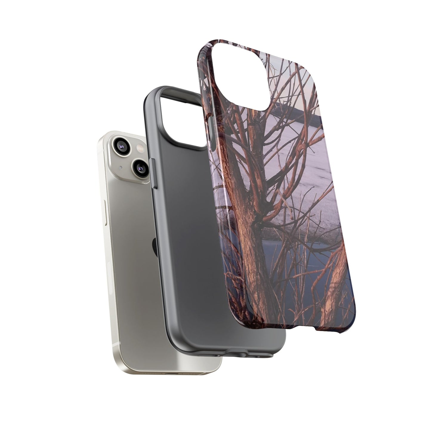 Phone Case - Nature-Inspired Winter Tree Design