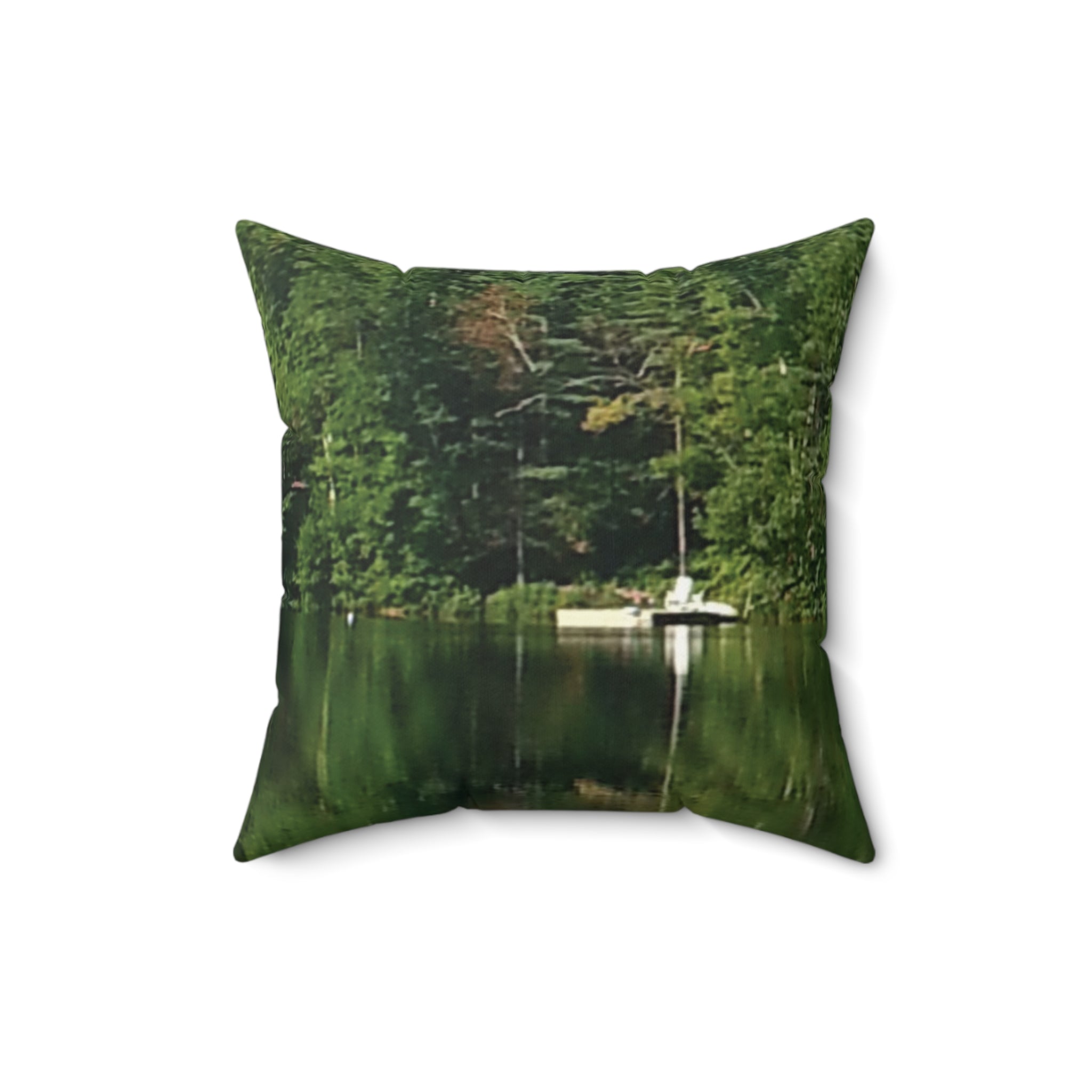 Soft Sanctuary | Serene Waterside Reflection Pillow | The Nurture Collection