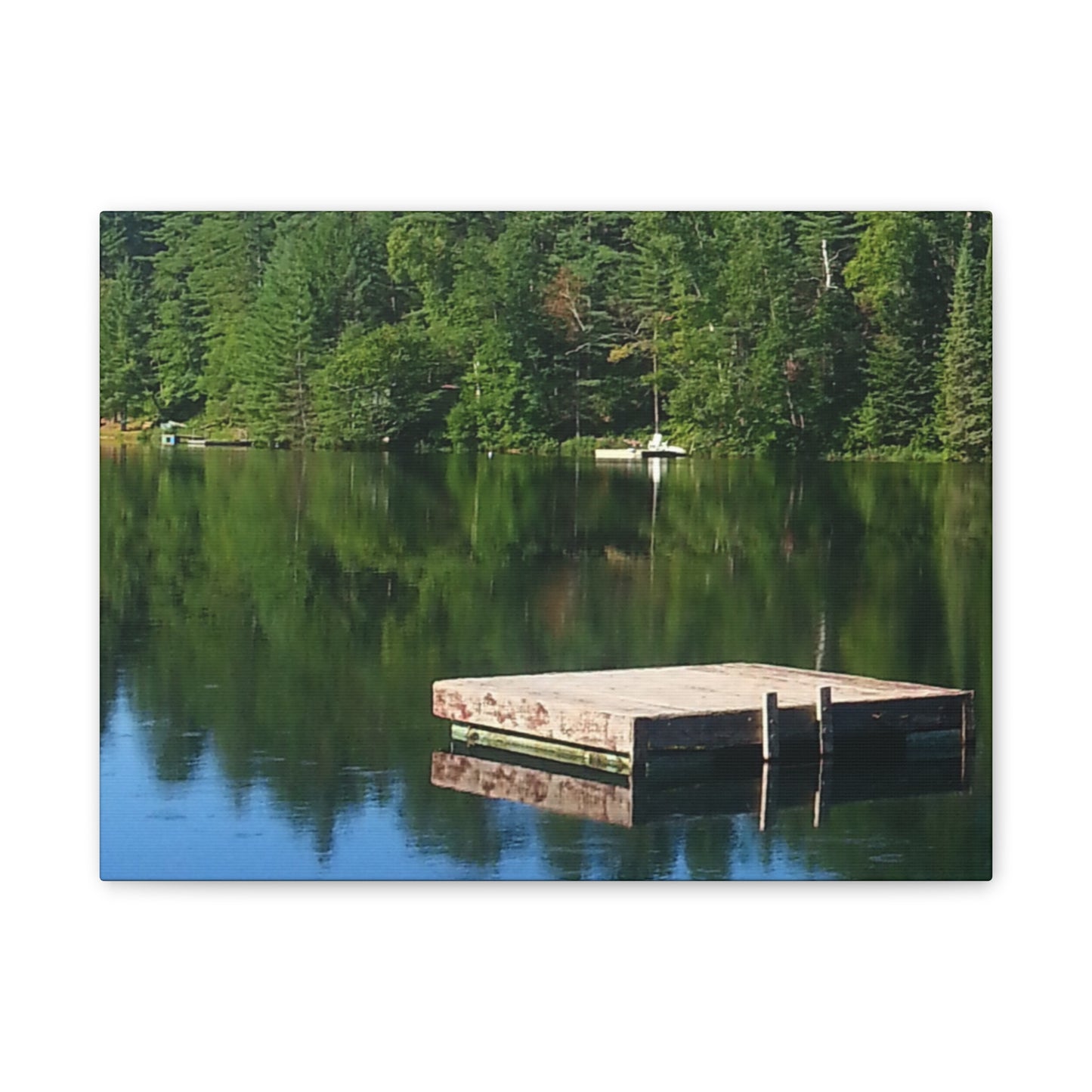 Canvas Print -Nature-Inspired  Tranquil Lakeside Reflection