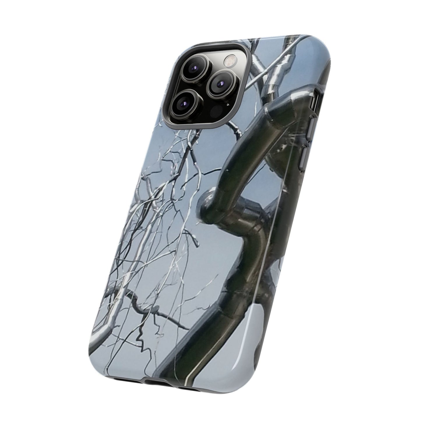 Phone Case - Durable Phone Protector with Bold Metal Nature-inspired Design