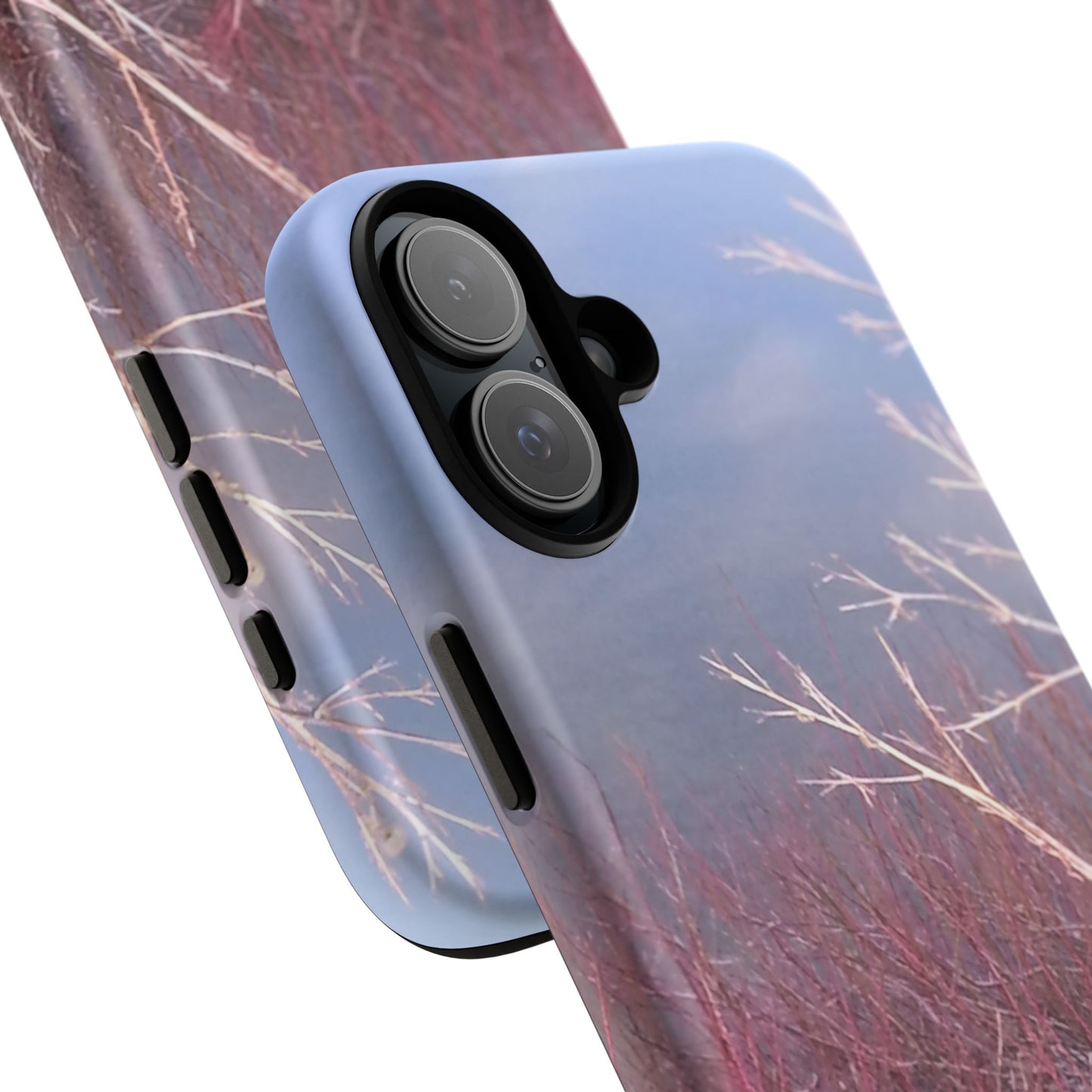 Phone Case - Nature-Inspired Winter Branches Coral Color