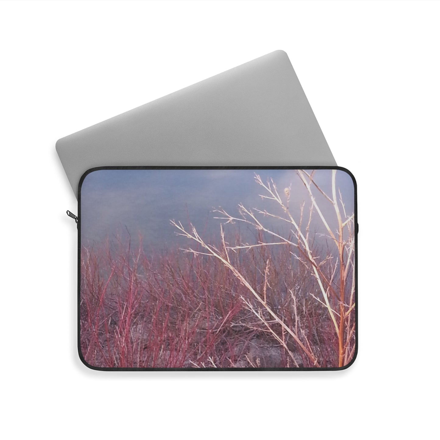 Laptop Sleeve - Unphotoshopped Photo of Branches at Sunset