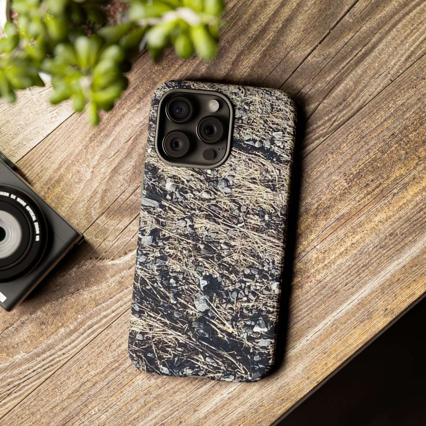 Phone Case -  Nature-Inspired Stone Bed Design for Outdoor Enthusiasts