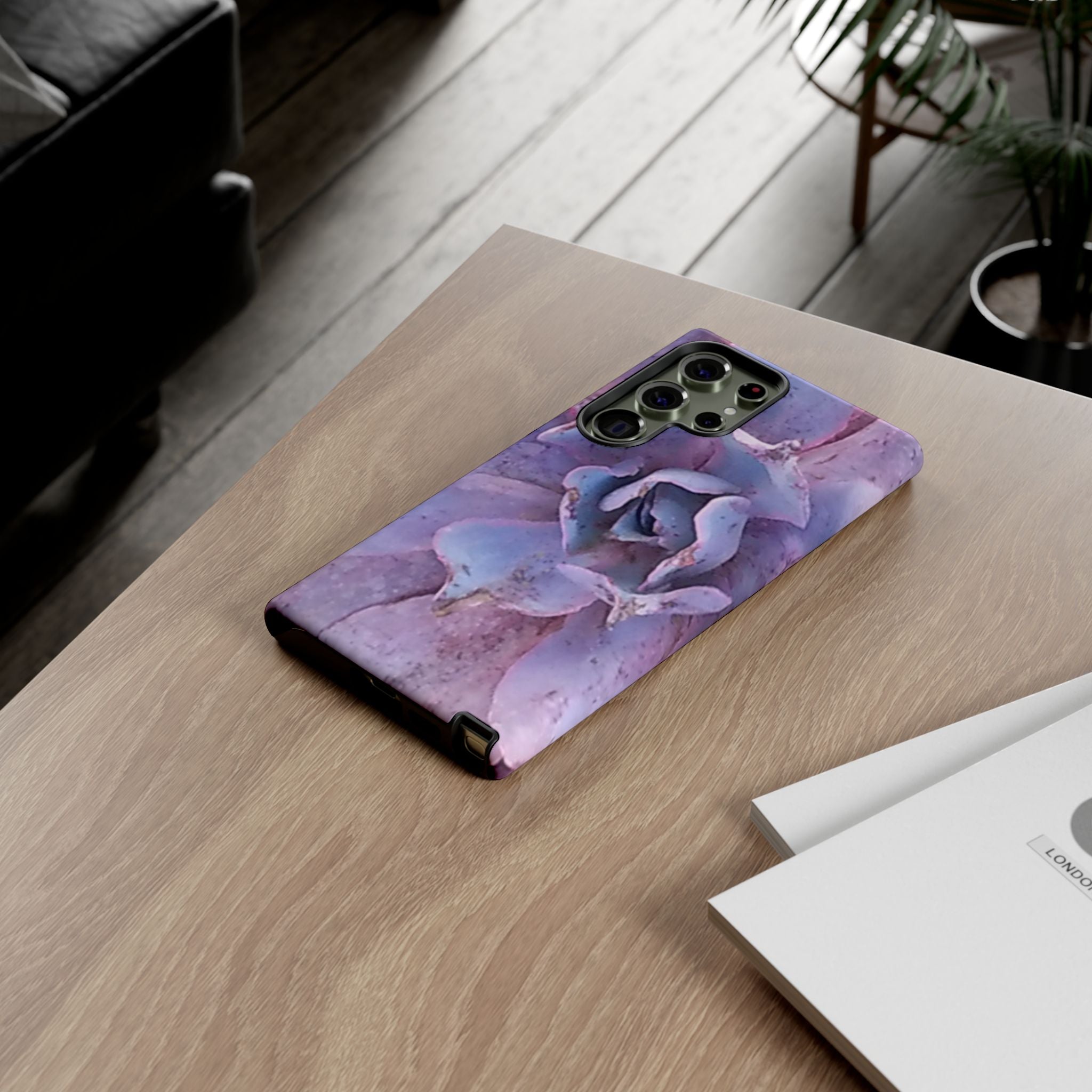 Violet Resilience | Purple Succulent Botanical Phone Case | The Rooted Collection