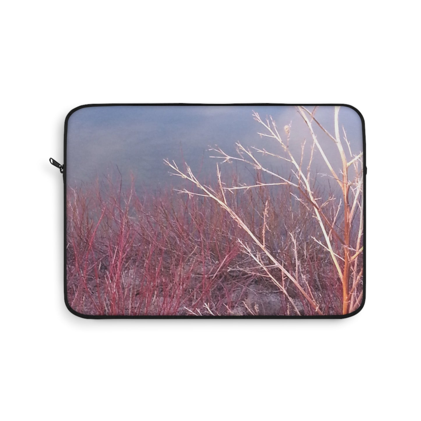 Laptop Sleeve - Unphotoshopped Photo of Branches at Sunset