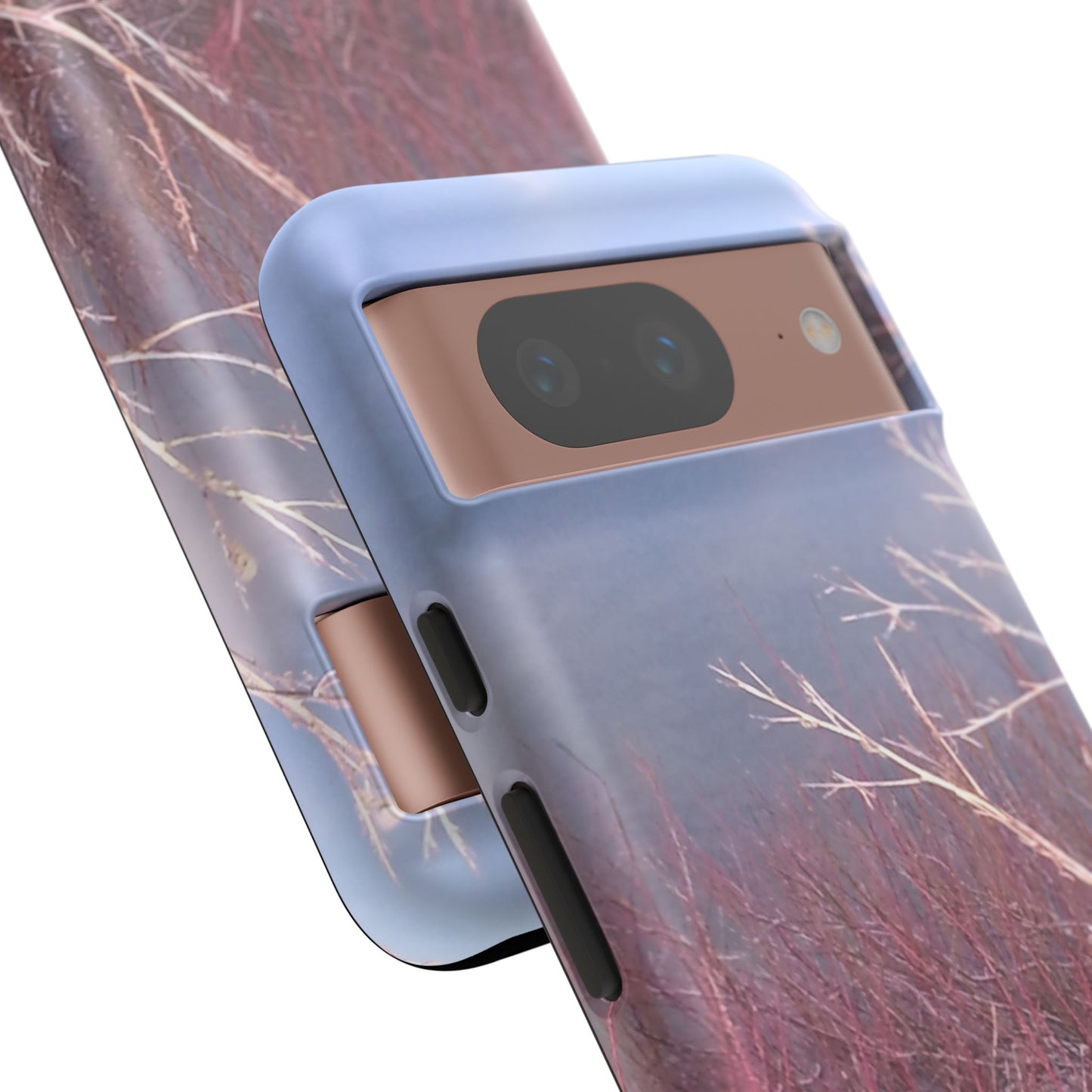 Phone Case - Nature-Inspired Winter Branches Coral Color