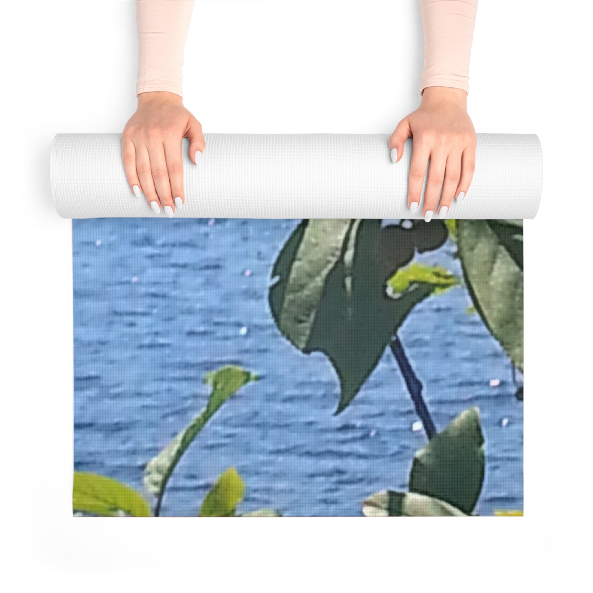 Vital Movement | Radiant Scarlet Bloom Yoga  Mat | The Flow Collection