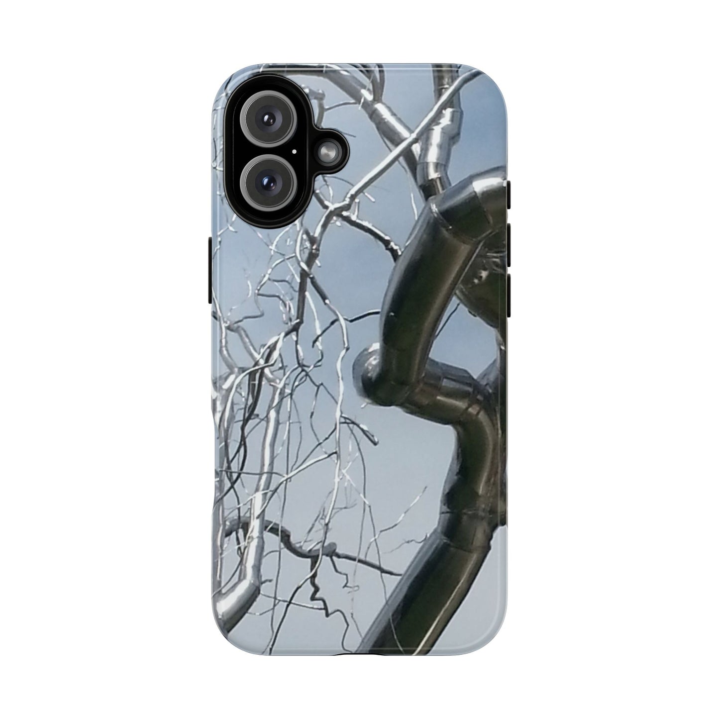 Phone Case - Durable Phone Protector with Bold Metal Nature-inspired Design