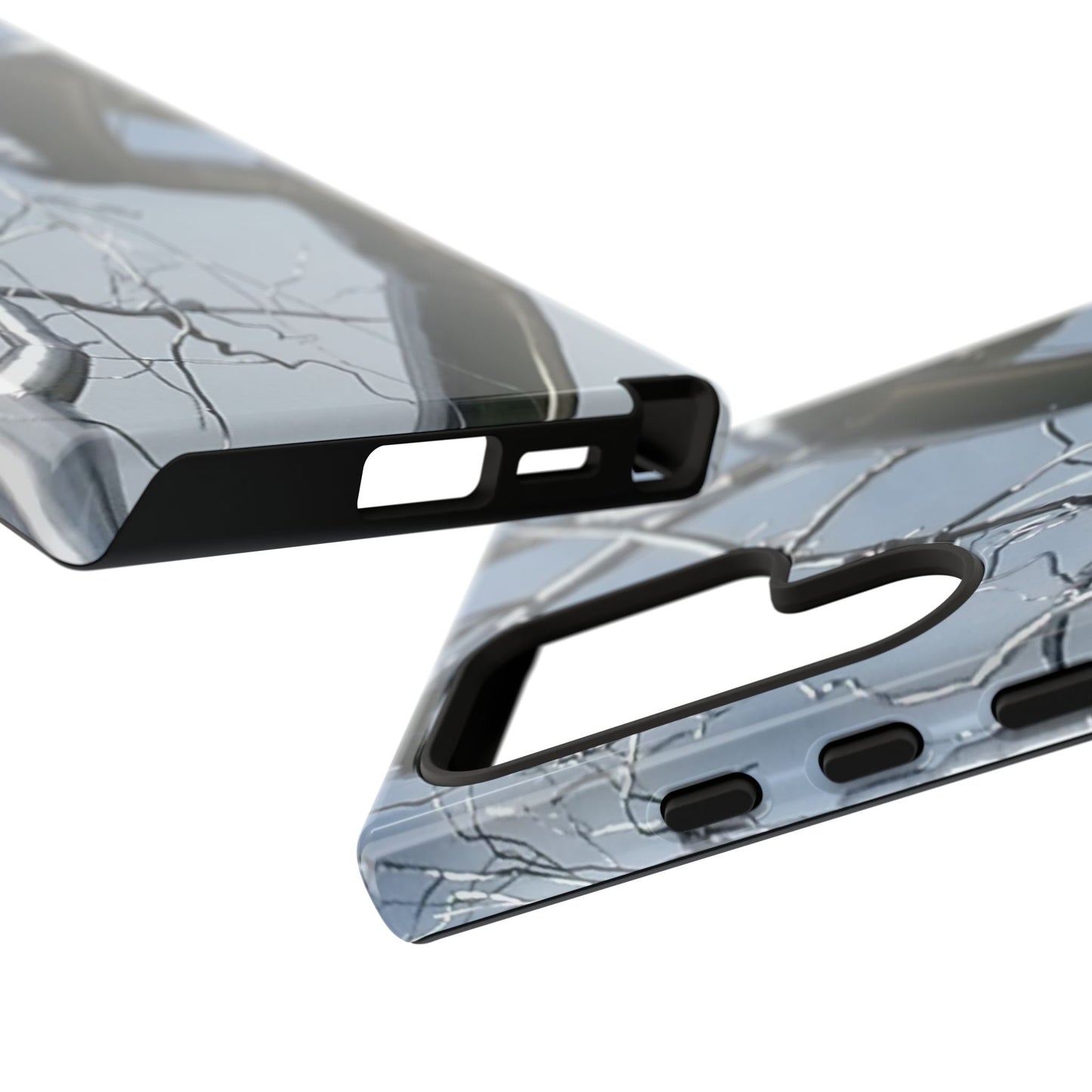 Phone Case - Durable Phone Protector with Bold Metal Nature-inspired Design