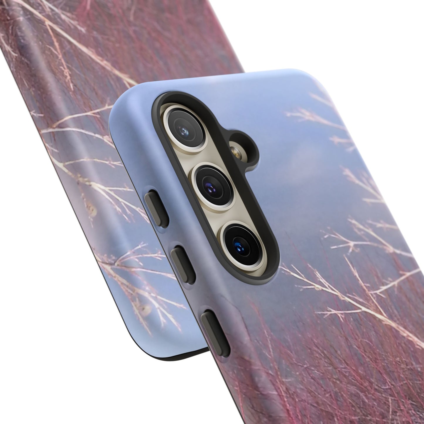 Phone Case - Nature-Inspired Winter Branches Coral Color