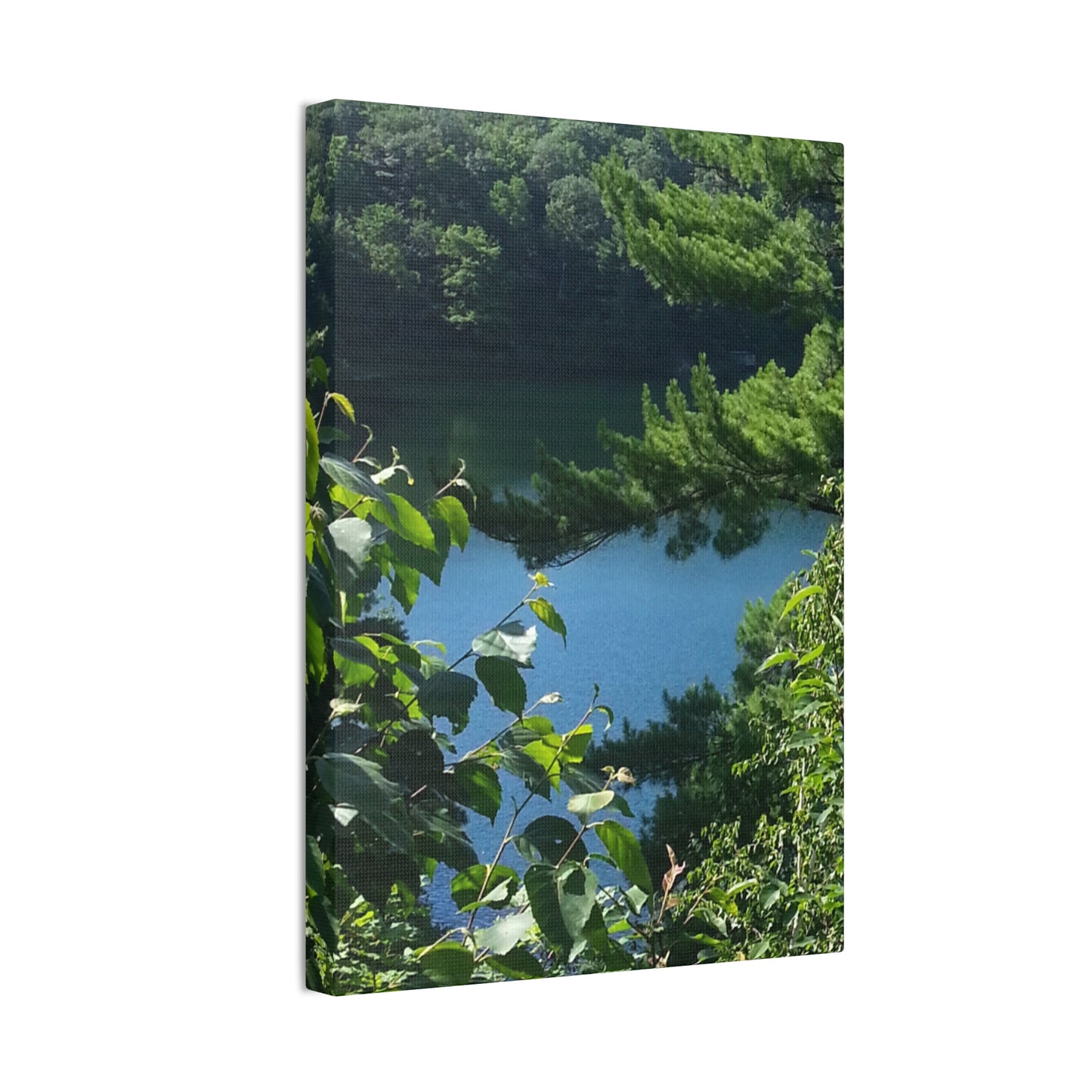 Canvas Art - Nature-inspired Overlooking the Lake