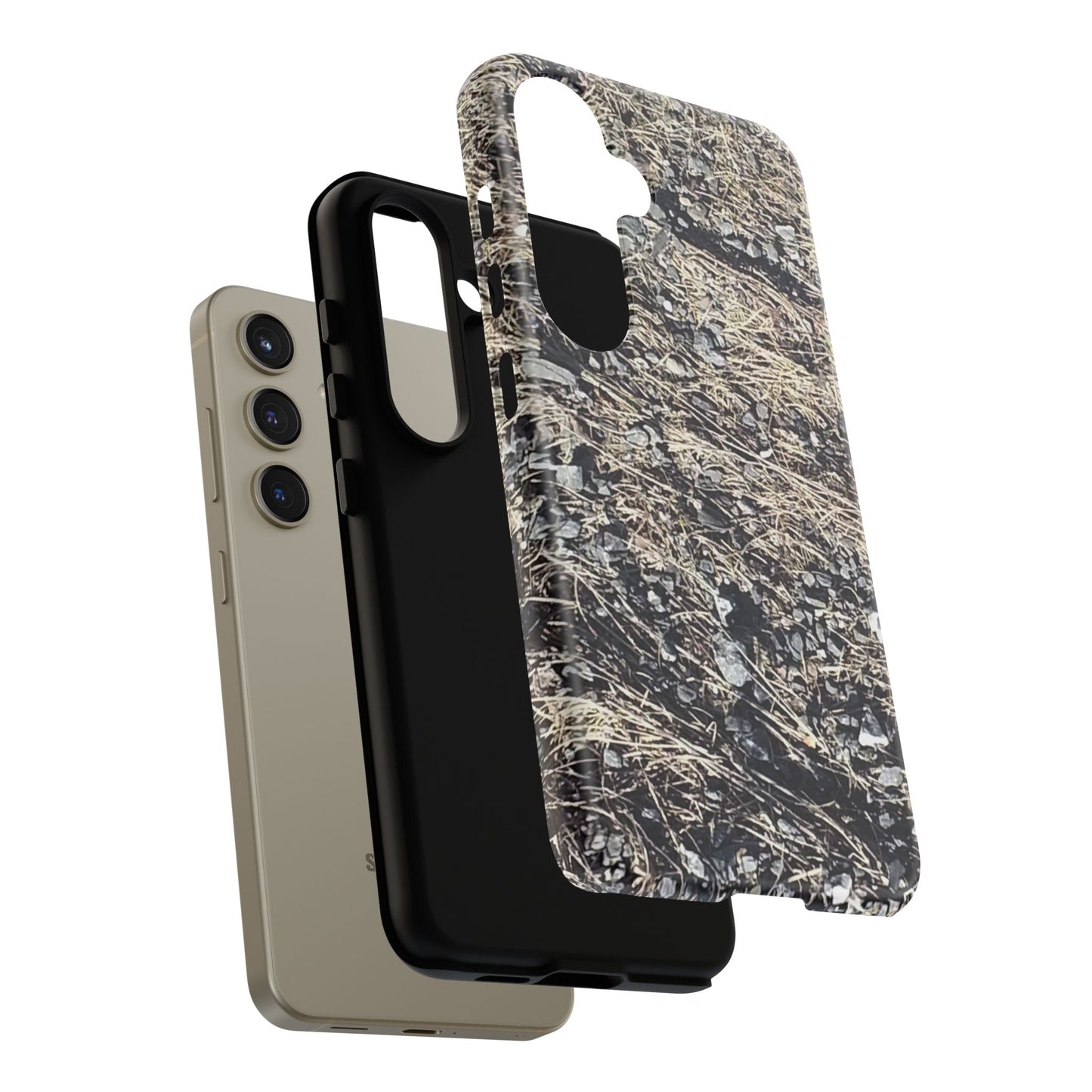 Phone Case -  Nature-Inspired Stone Bed Design for Outdoor Enthusiasts