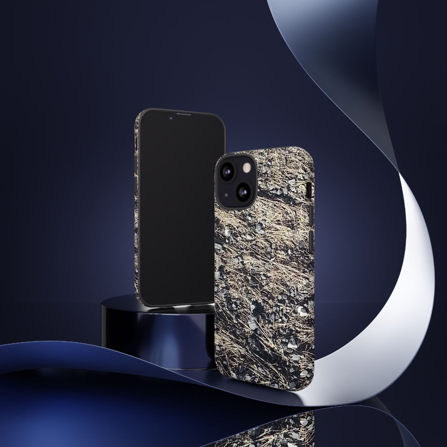 Phone Case -  Nature-Inspired Stone Bed Design for Outdoor Enthusiasts