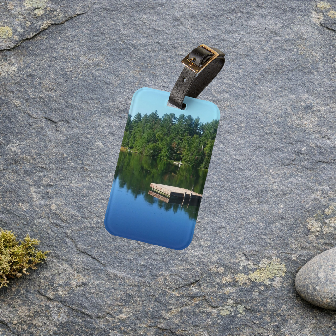 Lakeside Respite | Soft Mist Reflection Luggage Tag | The Nurture Collection