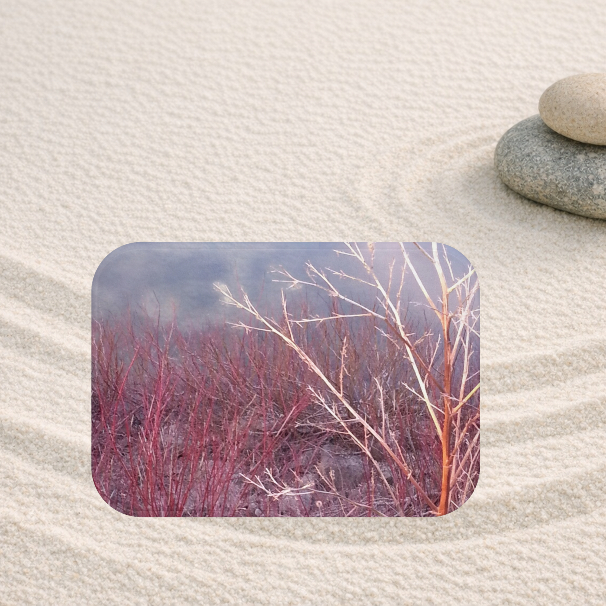 Nurtured Ground | Red Branches Bath Rug | The Inspiration Collection