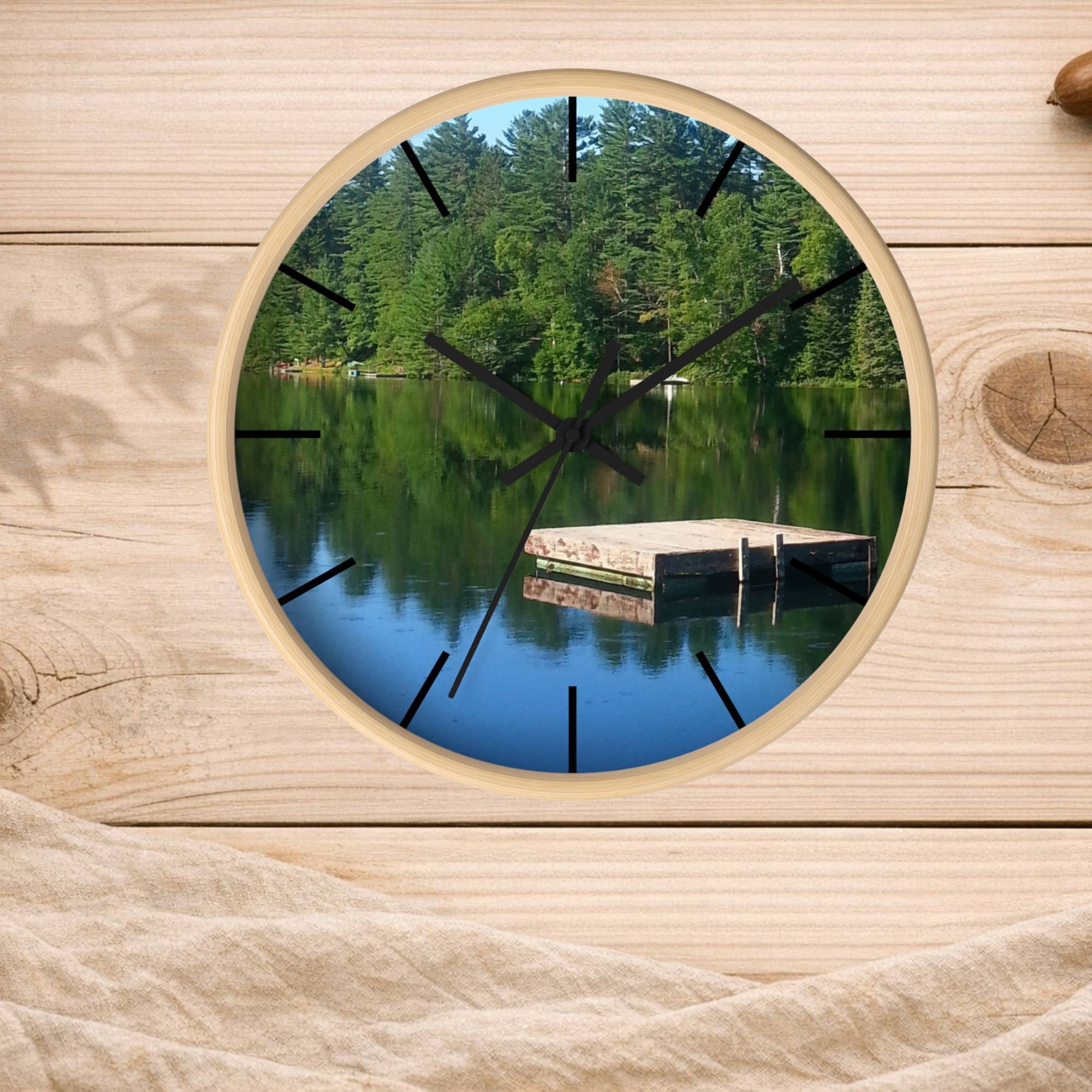 Liquid Peace | Gently Watercourse Silent Wall Clock | The Nurture Collection