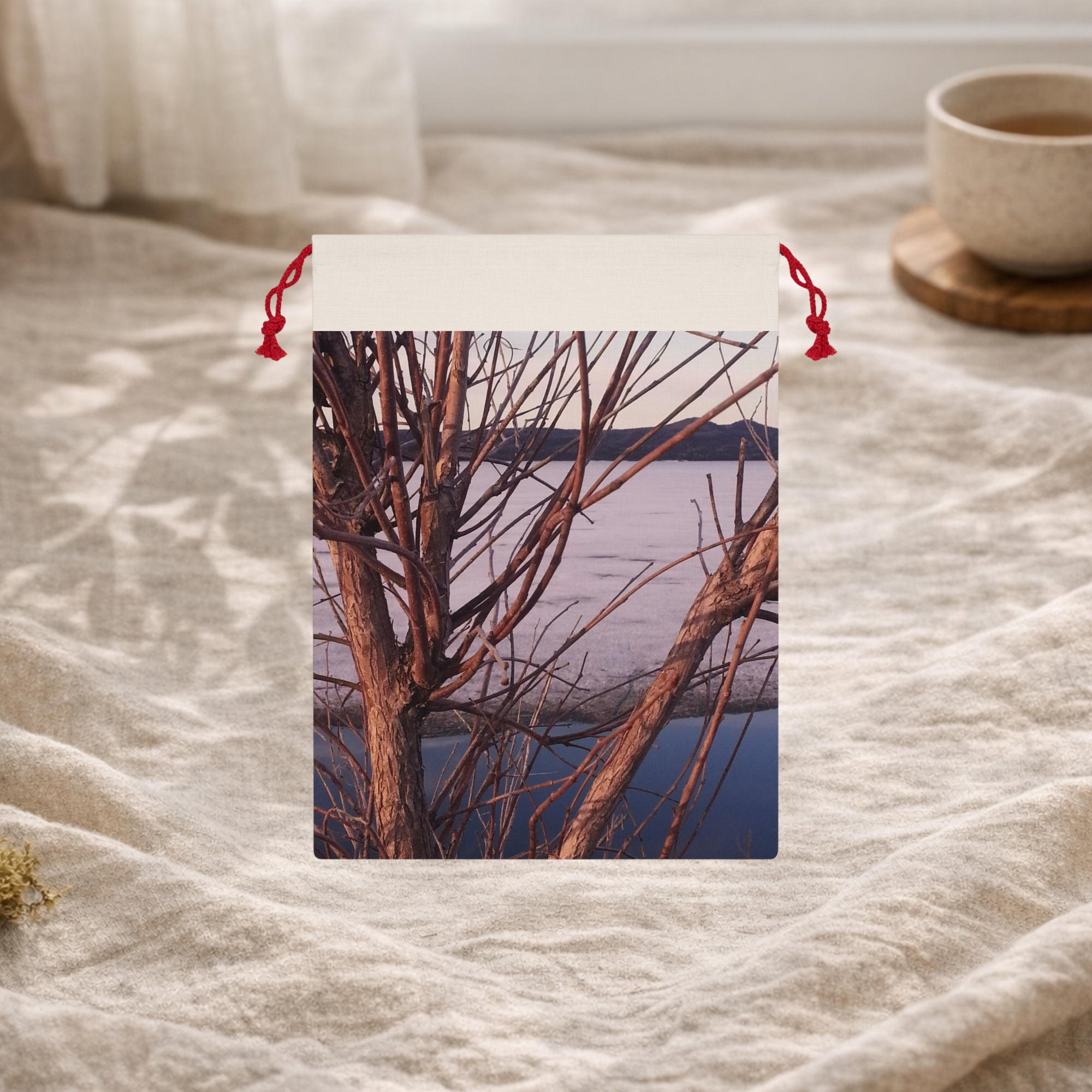 Glacial Silence | Winter Branch Botanical Gift Bag | The Flow Collection