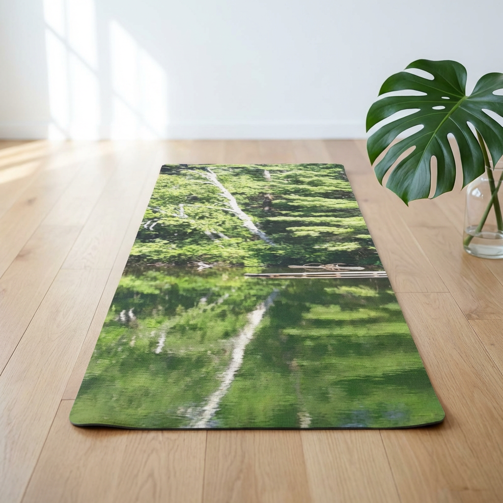 Serene Flow | Intense Green Yoga Mat | The Nurture Collection