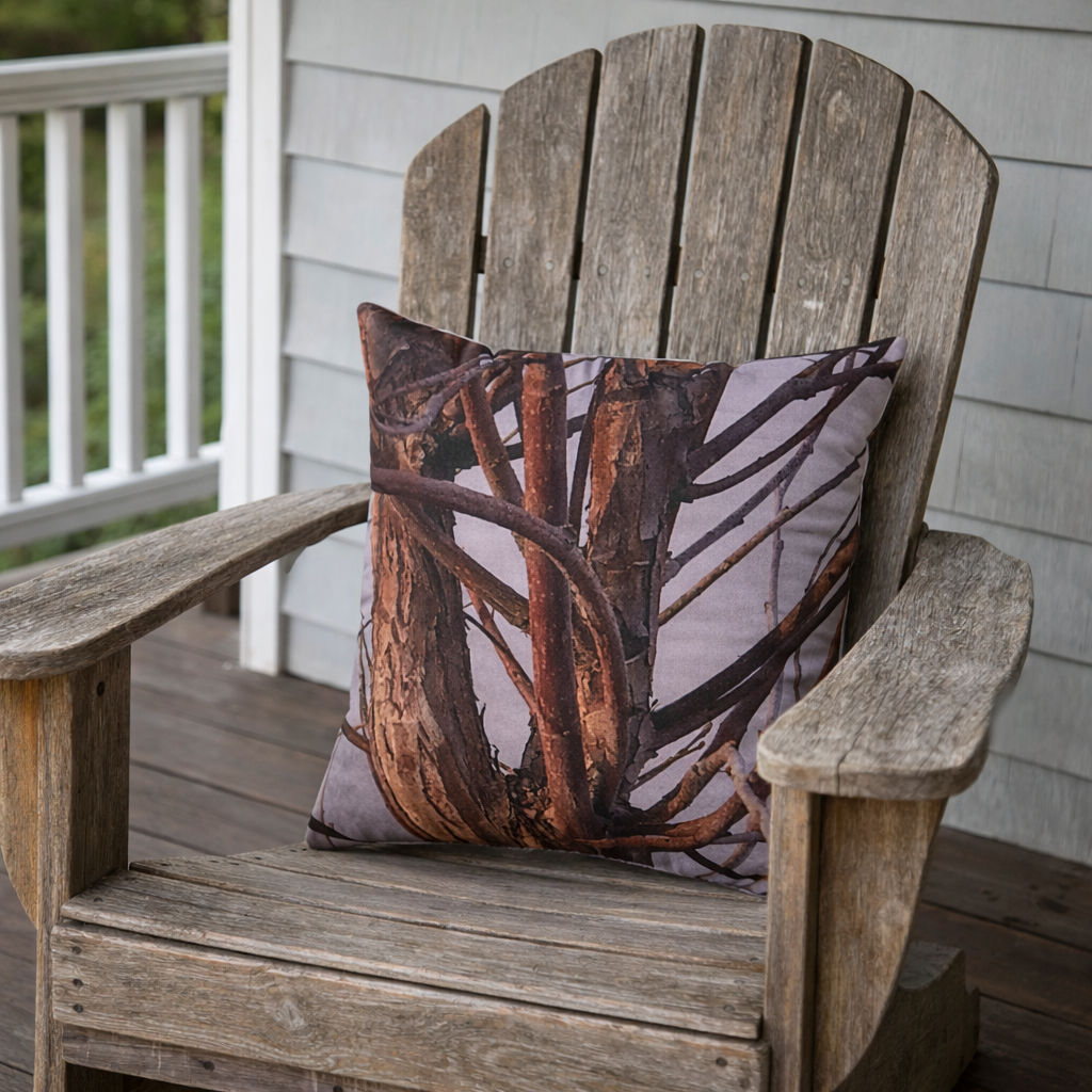 Infinite Vision | Ethereal Winter Branch Pillow | The Flow Collection