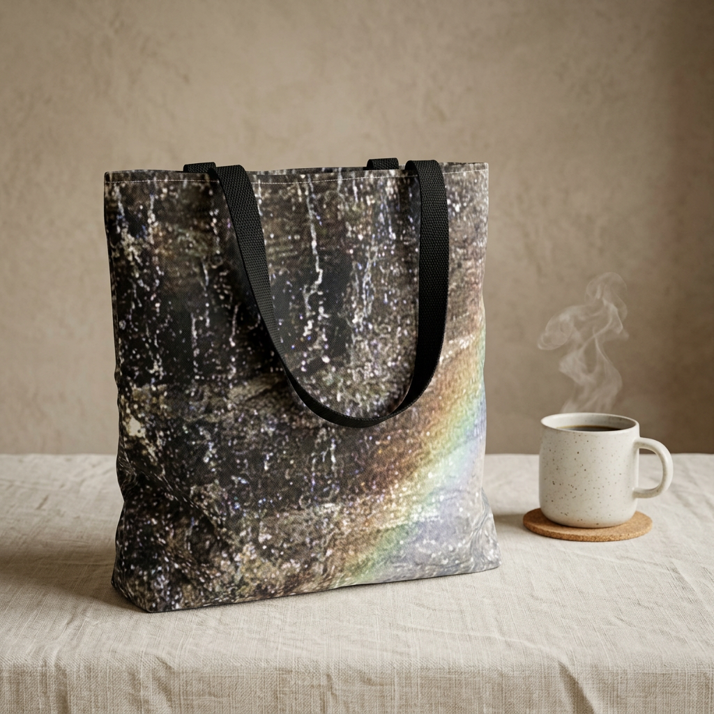 Earthy Echo | Iridescent Stone Tote Bag | The Rooted Collection