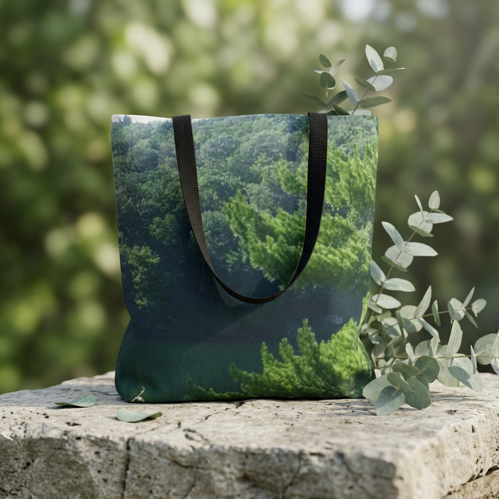 Boundless Vista | Quiet Shoreline Reflection Tote Bag | The Nurture Collection