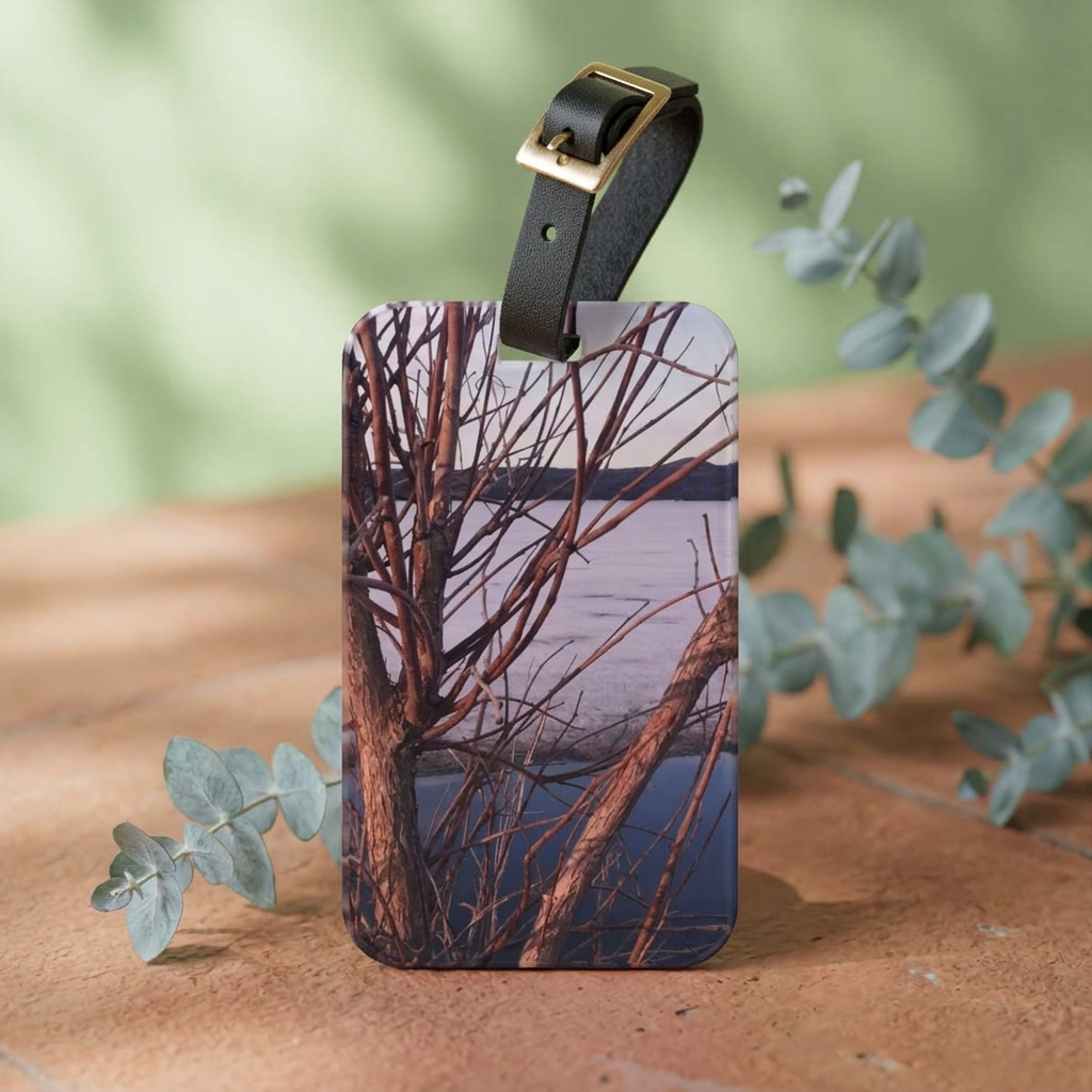 Glacial Muse | Winter Tree Luggage Tag | The Flow Collection