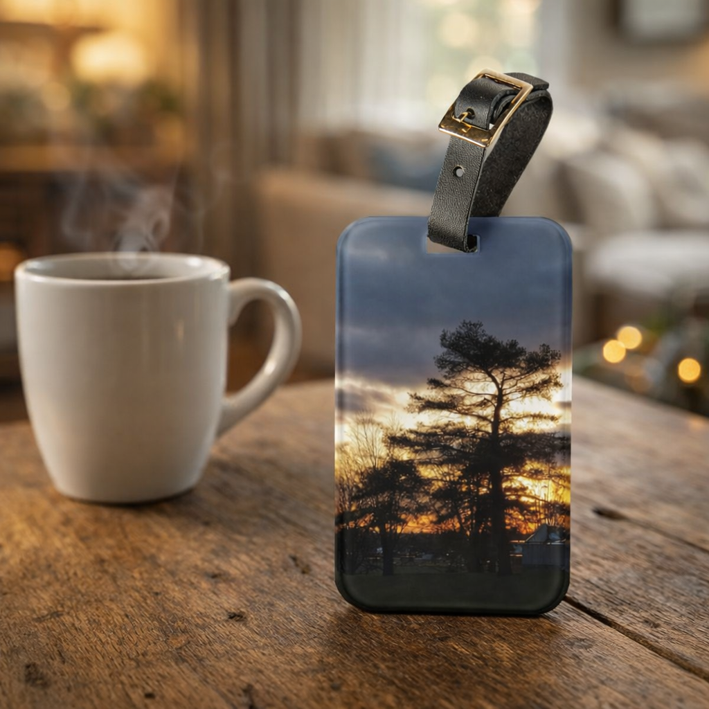 Expressive Journey | Midnight Passage Silhouette Luggage Tag | The Flow Collection