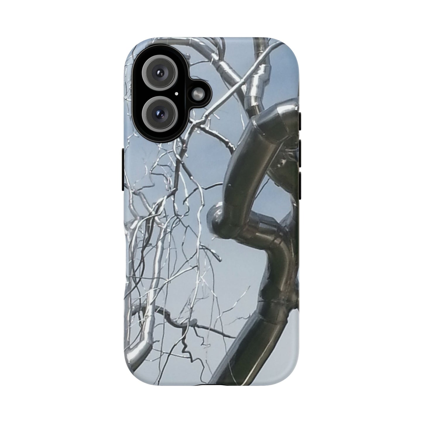 Phone Case - Durable Phone Protector with Bold Metal Nature-inspired Design