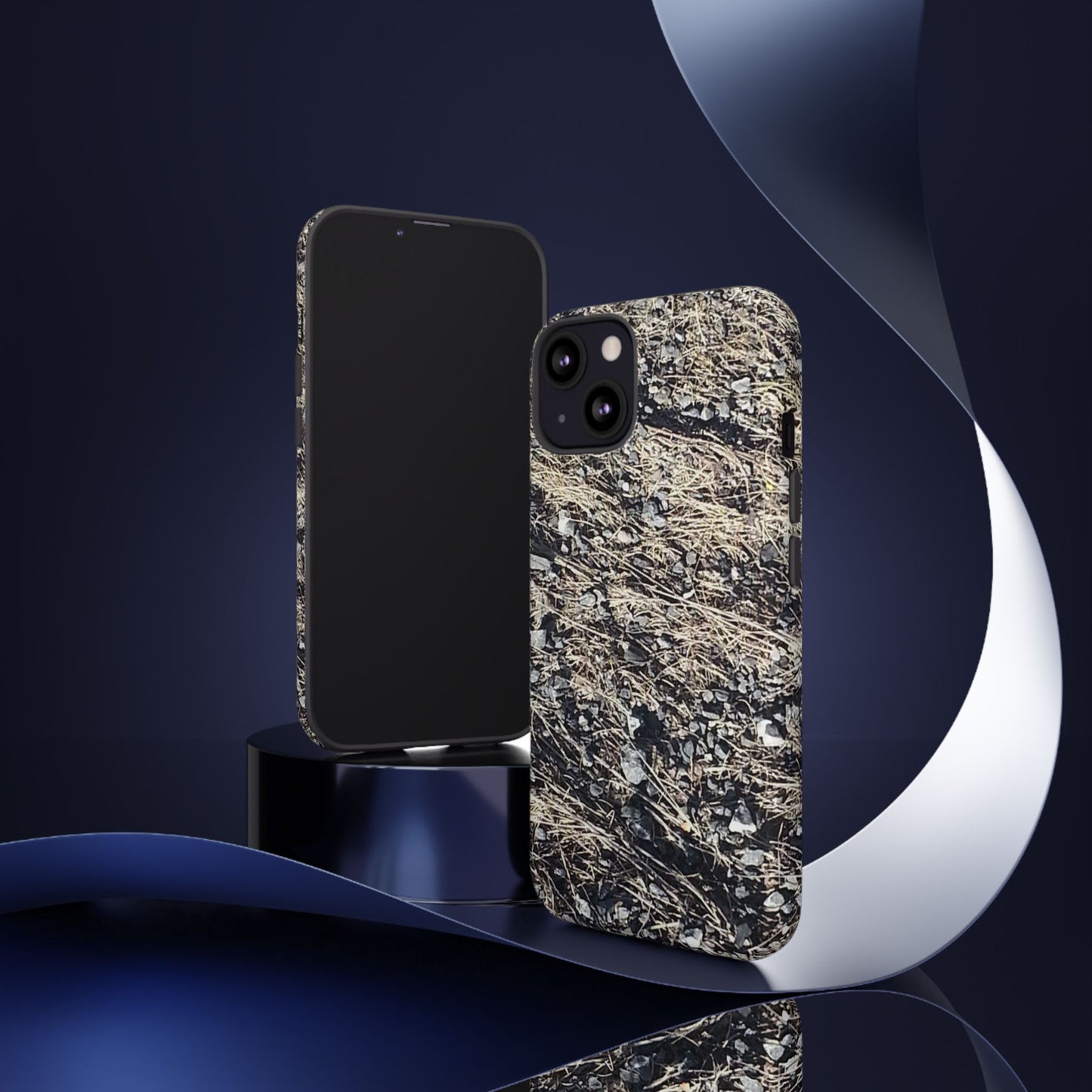 Phone Case -  Nature-Inspired Stone Bed Design for Outdoor Enthusiasts