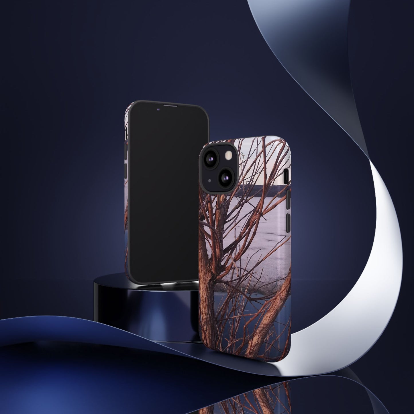 Phone Case - Nature-Inspired Winter Tree Design