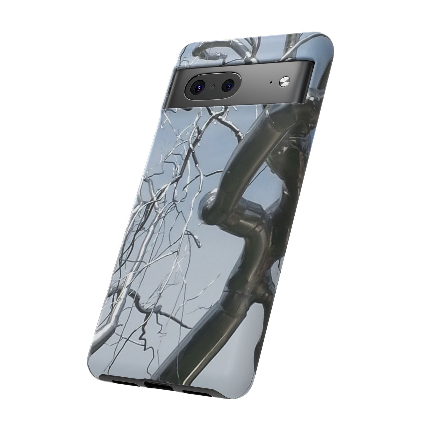 Phone Case - Durable Phone Protector with Bold Metal Nature-inspired Design