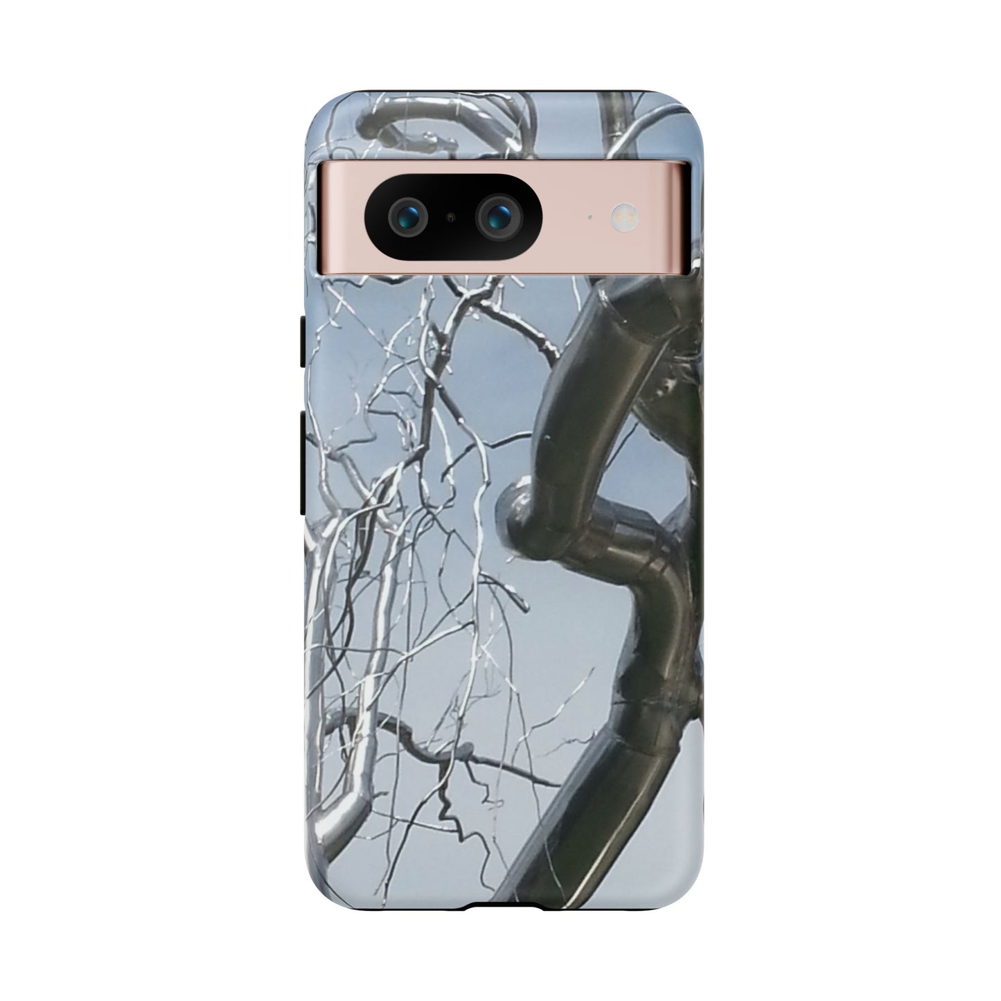 Phone Case - Durable Phone Protector with Bold Metal Nature-inspired Design