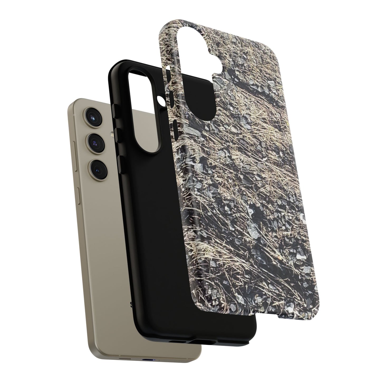 Phone Case -  Nature-Inspired Stone Bed Design for Outdoor Enthusiasts