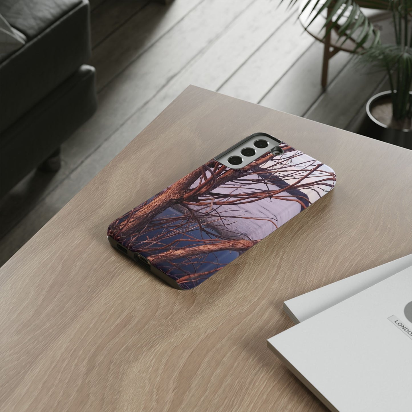 Phone Case - Nature-Inspired Winter Tree Design