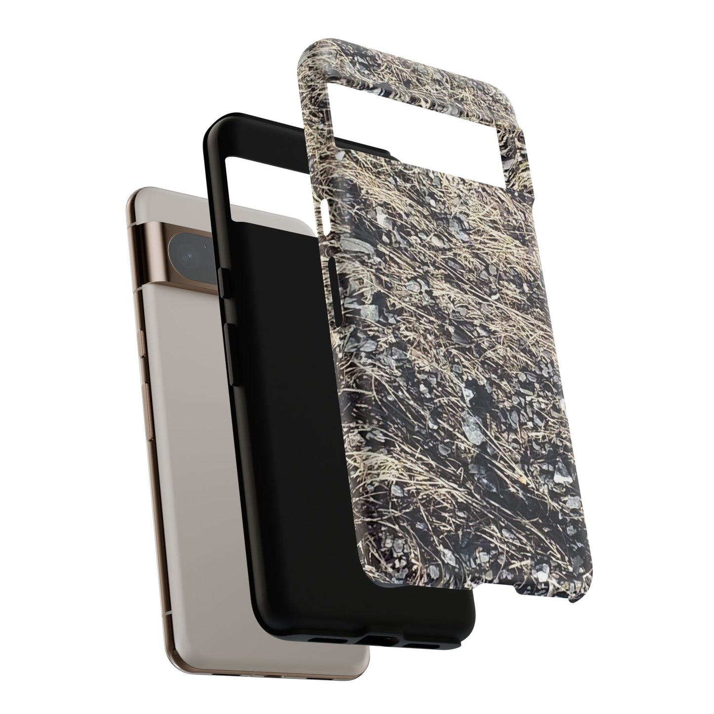 Phone Case -  Nature-Inspired Stone Bed Design for Outdoor Enthusiasts