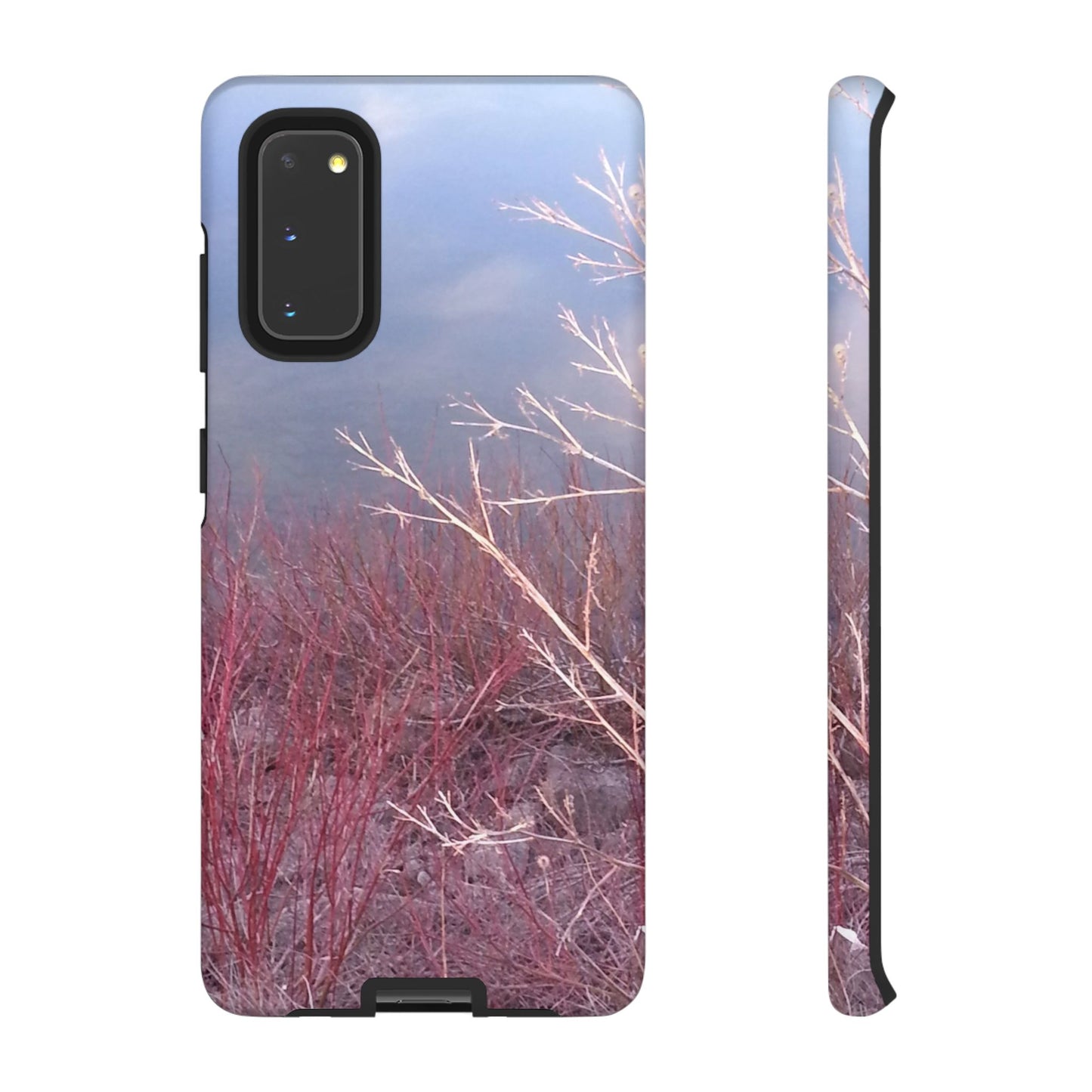 Phone Case - Nature-Inspired Winter Branches Coral Color