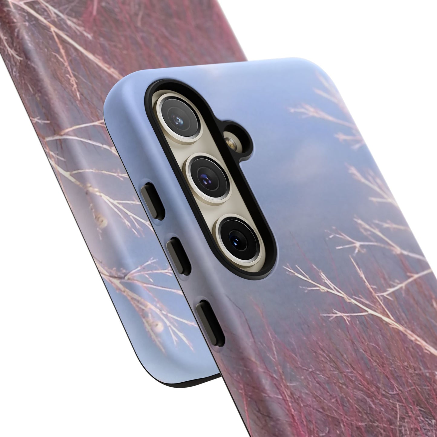 Phone Case - Nature-Inspired Winter Branches Coral Color