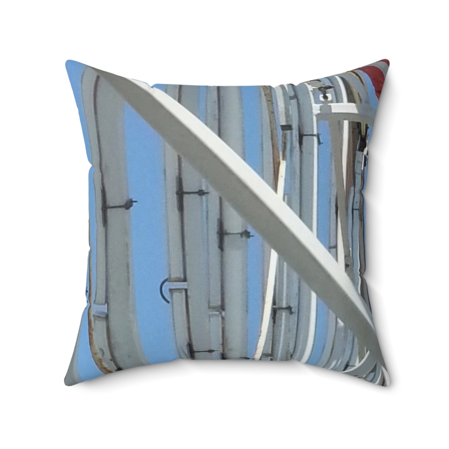 Nature-Inspired Decorative Square Pillow - #originalphotograph of the #ferriswheel at the Santa Monica Pier