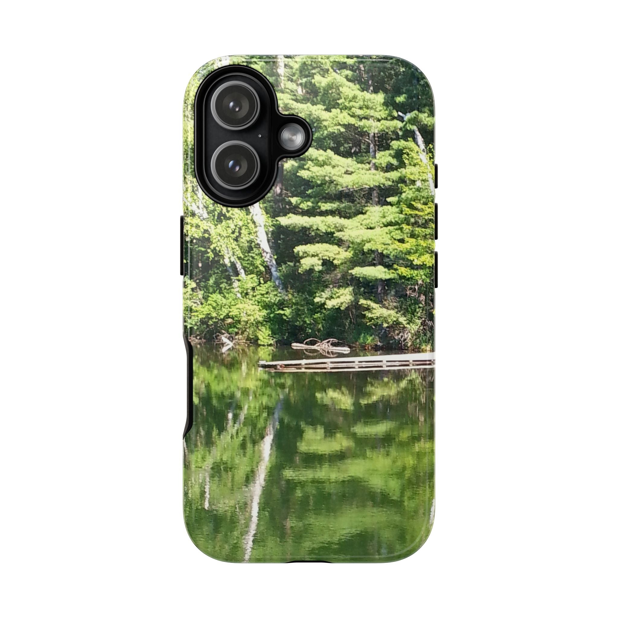 Forest Lake Reflection | Lakeside Symmetry Phone Case | The Nurture Collection