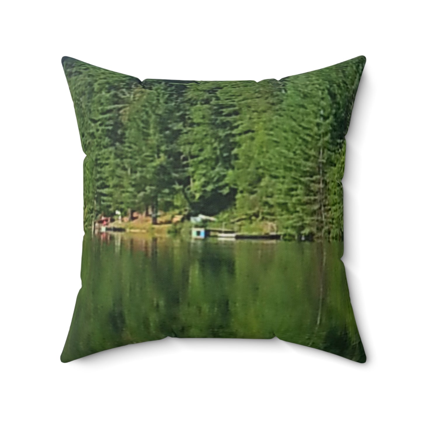 Serene Nature Square Pillow - Cozy Décor for Relaxation