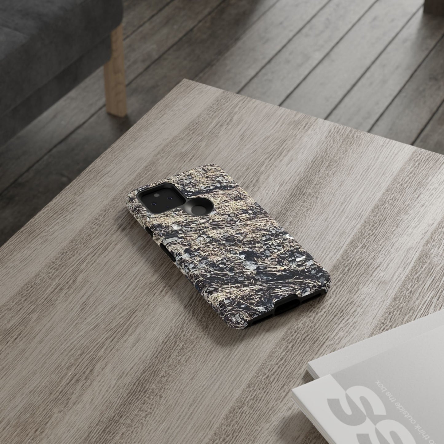 Phone Case -  Nature-Inspired Stone Bed Design for Outdoor Enthusiasts