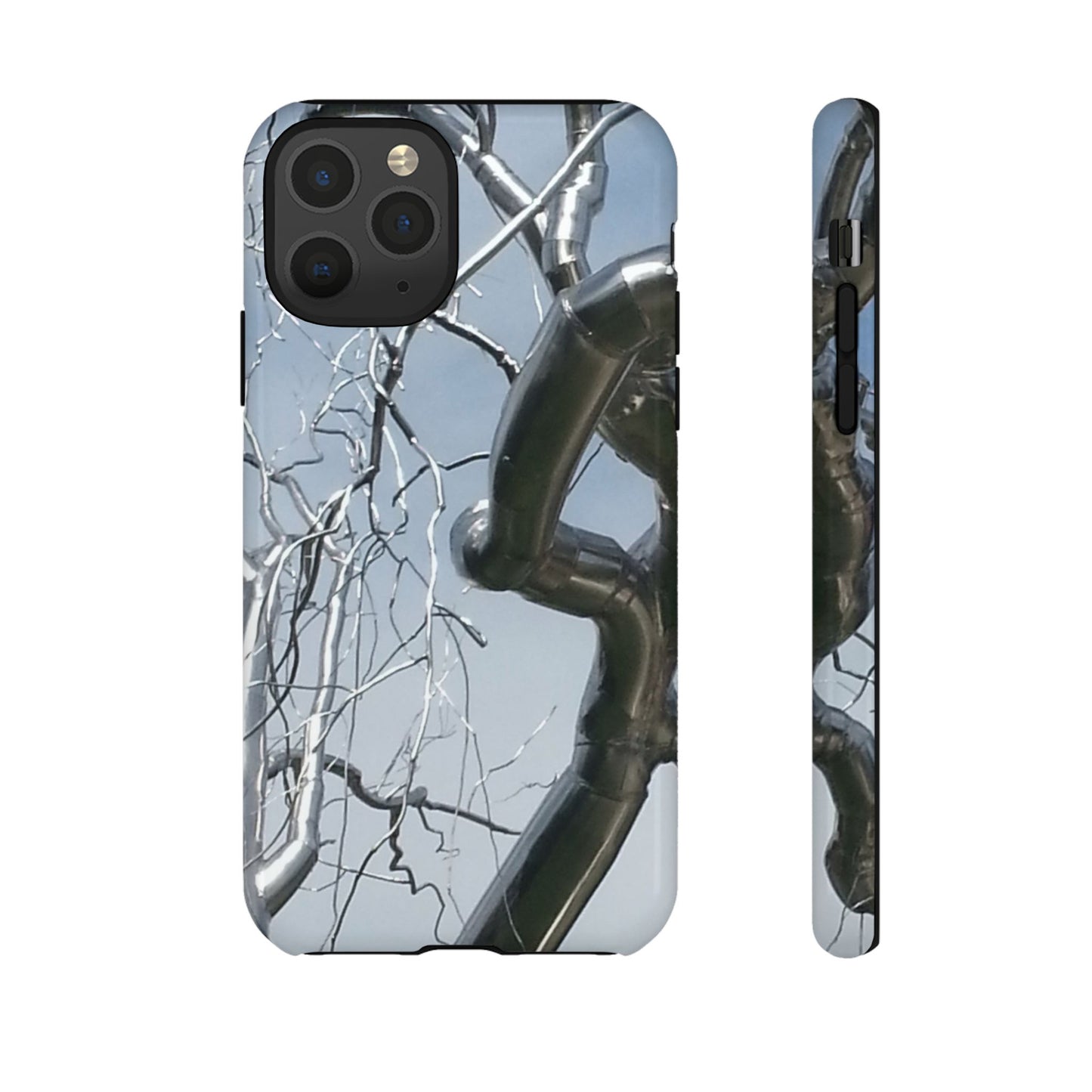 Phone Case - Durable Phone Protector with Bold Metal Nature-inspired Design