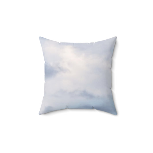 Dreamy Sky Spun Polyester Square Pillow - Cozy Home Accent