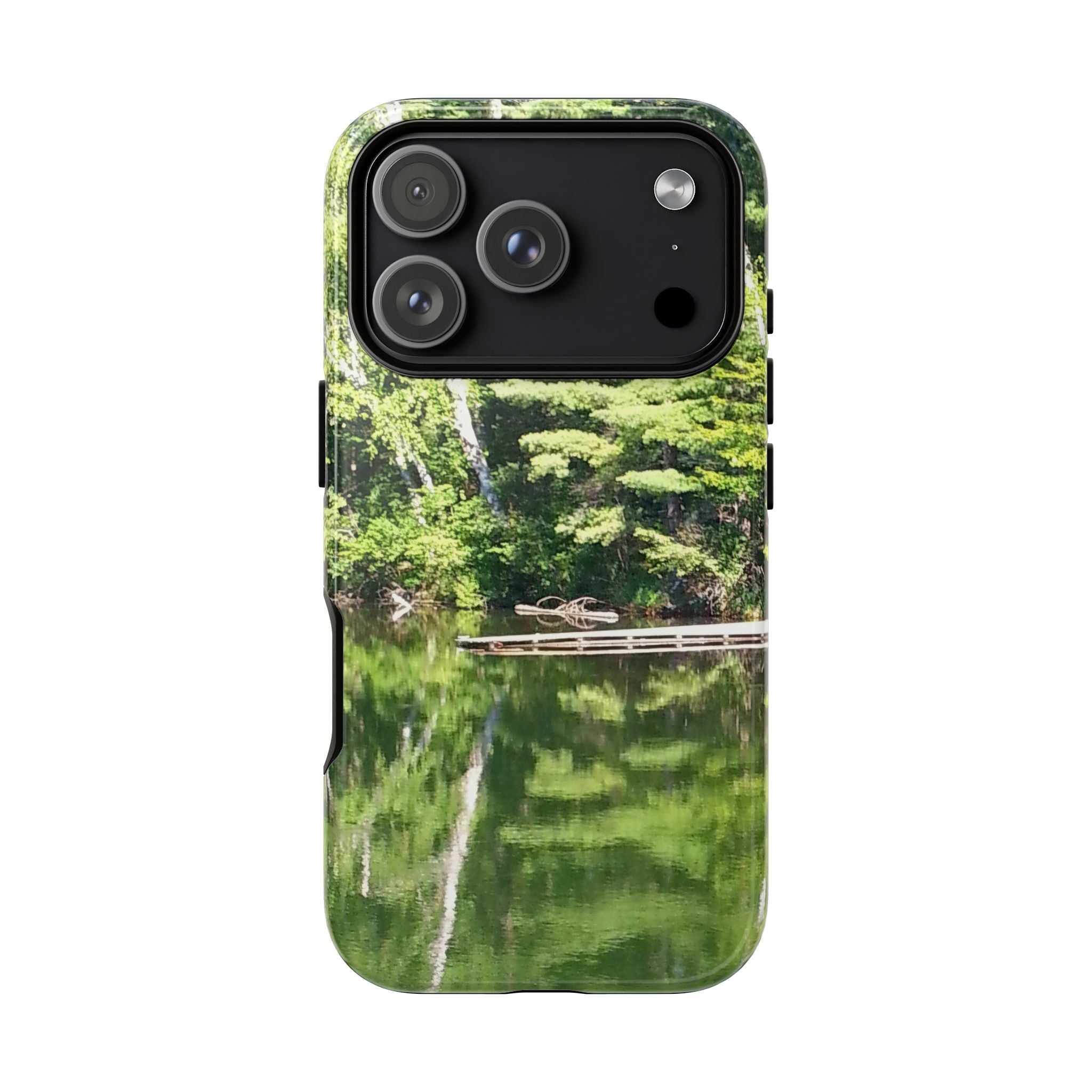 Forest Lake Reflection | Lakeside Symmetry Phone Case | The Nurture Collection