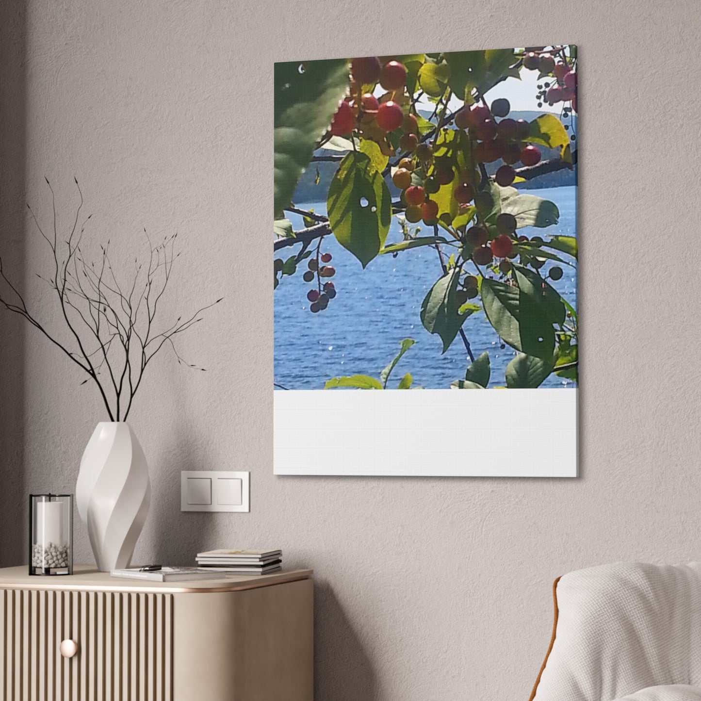 Canvas Art  Nature-Inspired - Scenic Berry Branch