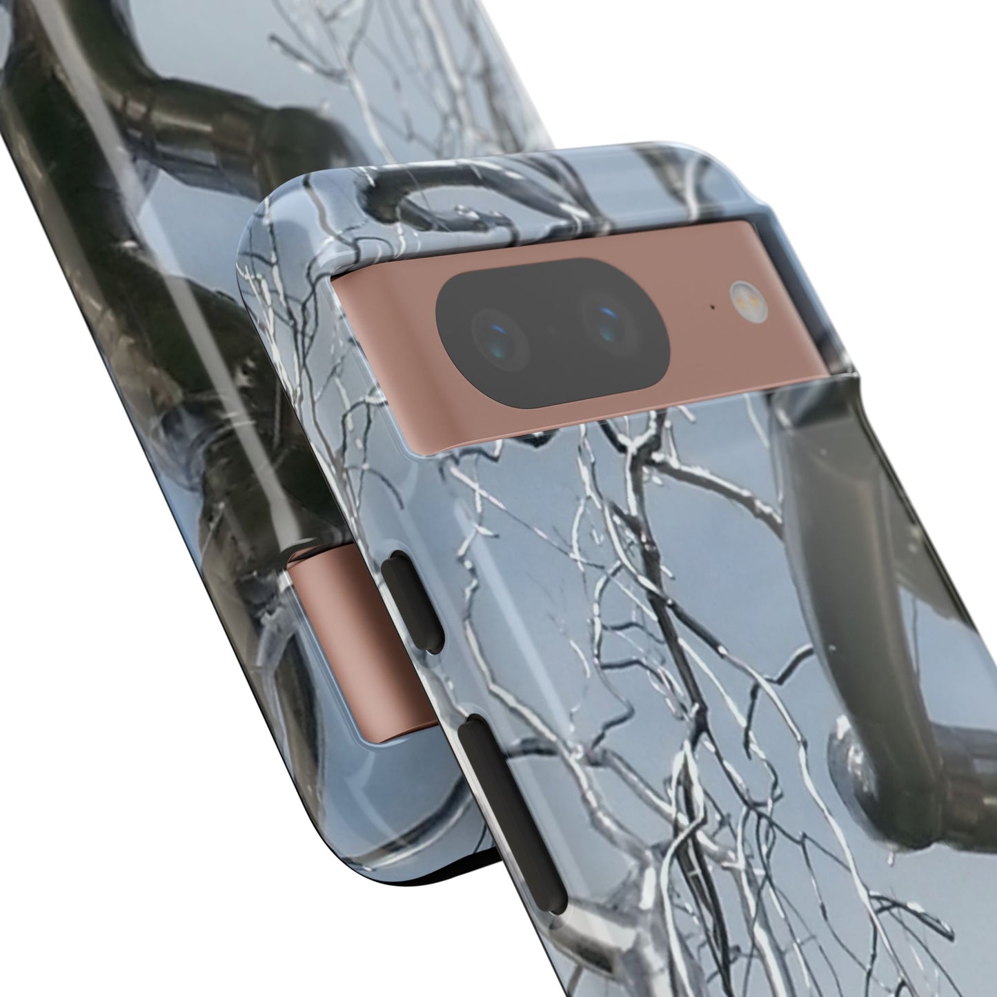 Phone Case - Durable Phone Protector with Bold Metal Nature-inspired Design