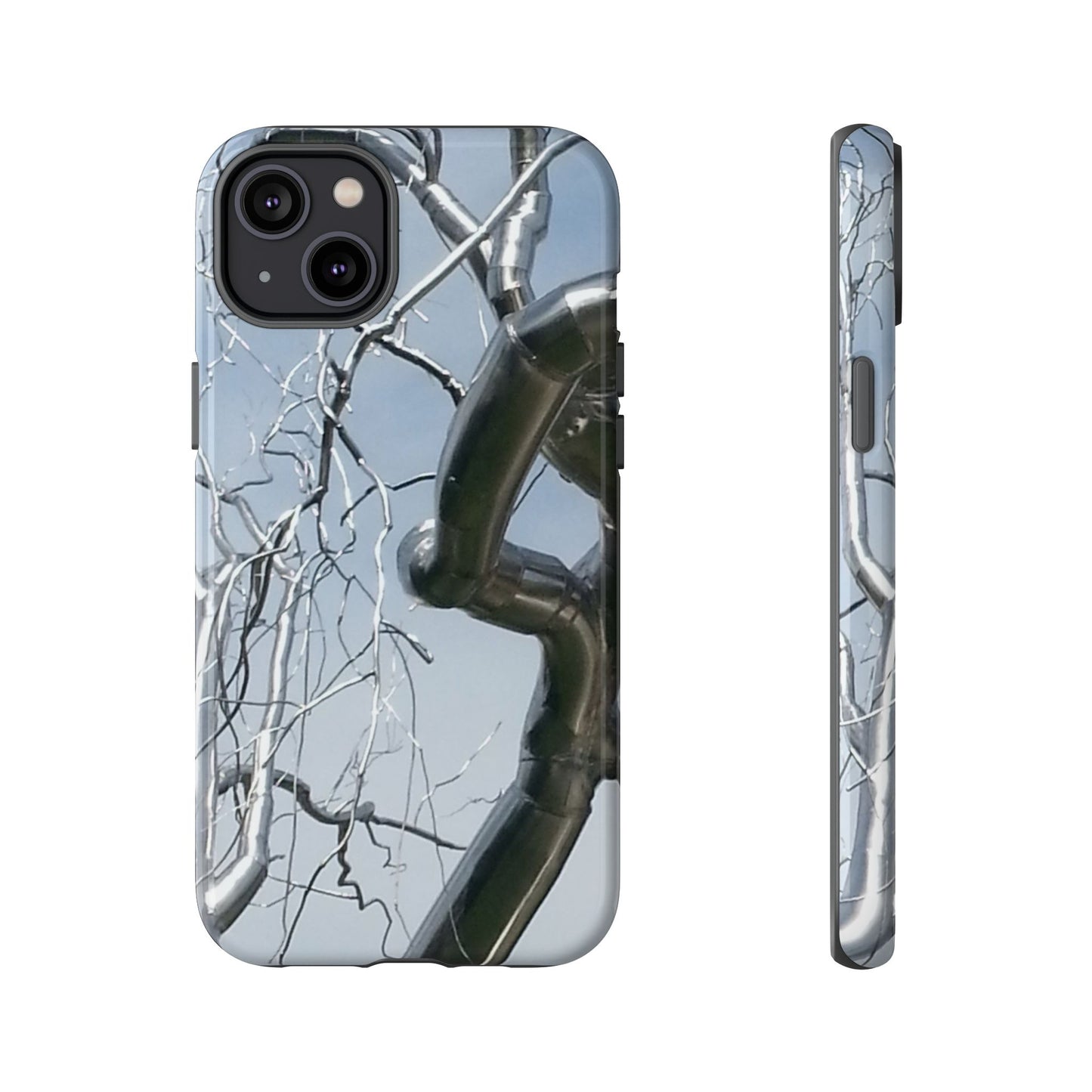 Phone Case - Durable Phone Protector with Bold Metal Nature-inspired Design